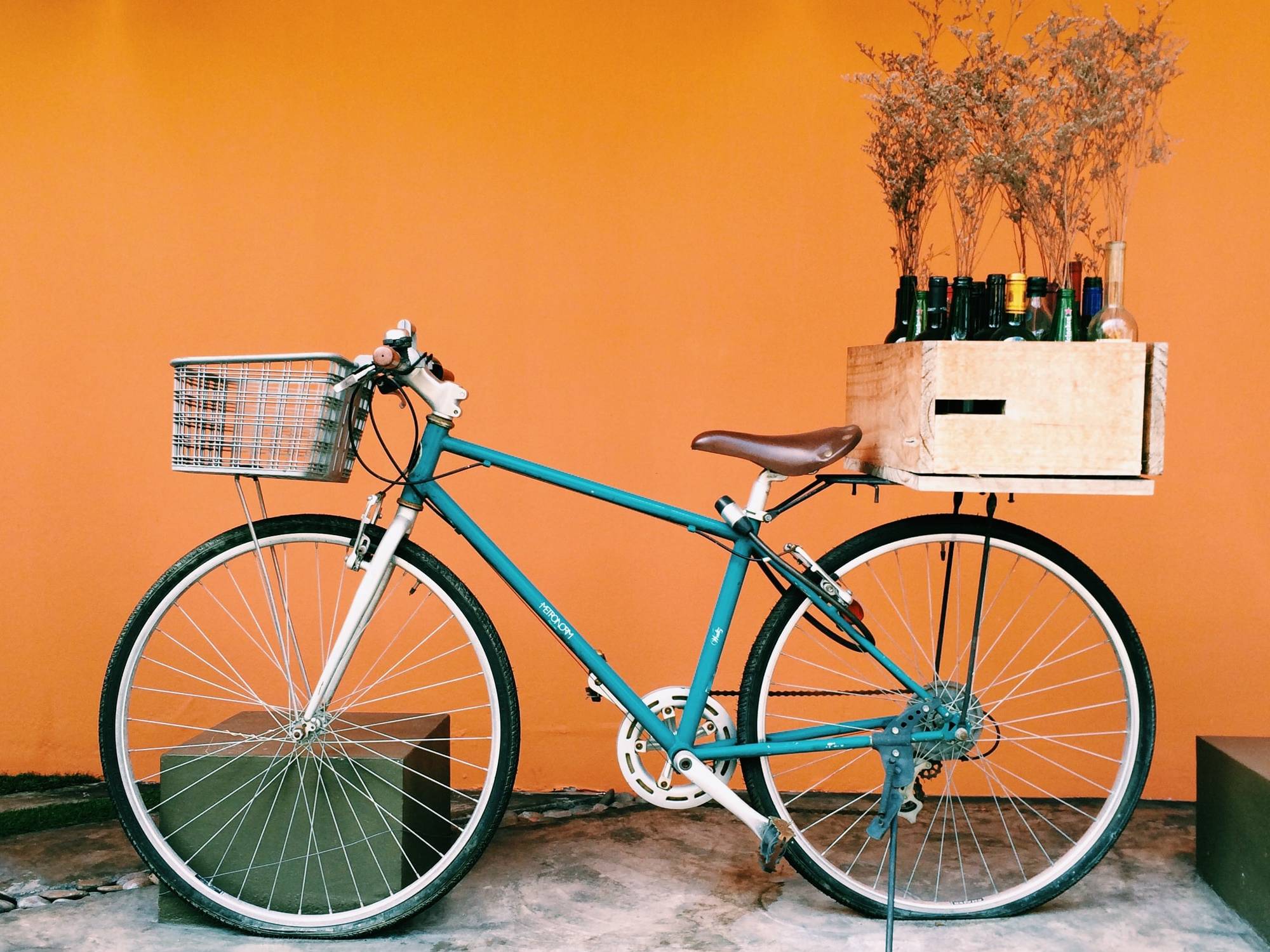 Bike with baskets
