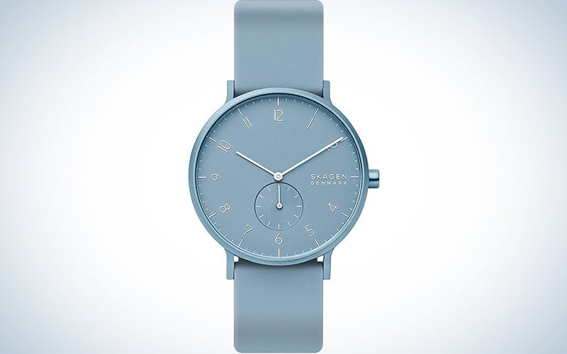 Skagen Aaren Colored Silicone Quartz Minimalistic Watch