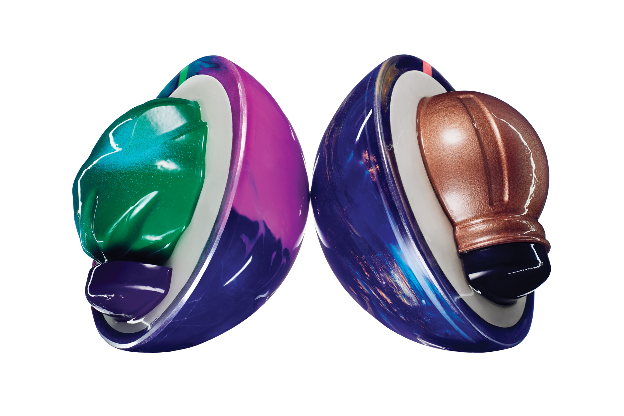 The insides of pro bowling balls will make your head spin