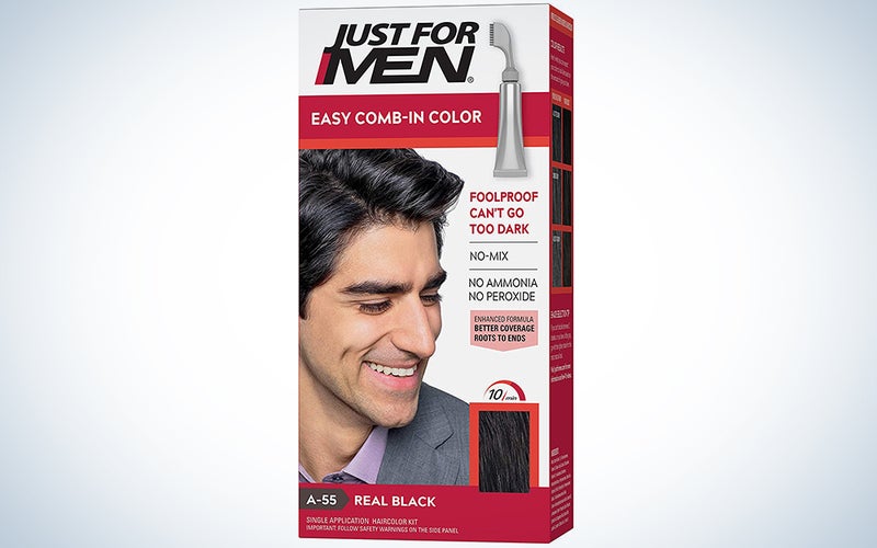 Just For Men Easy Comb-In Color, Gray Hair Coloring for Men