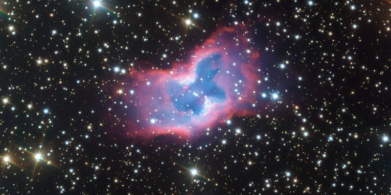 A rare ‘cosmic butterfly’ unfurls its wings in this telescoped image