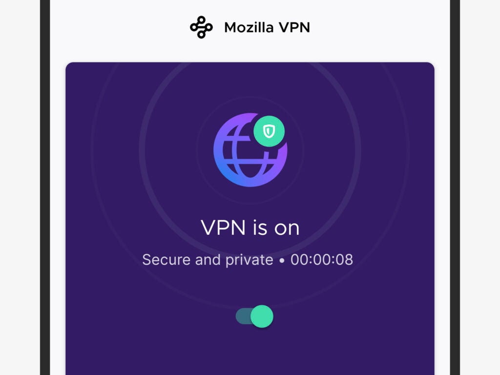a screenshot of Mozilla VPN