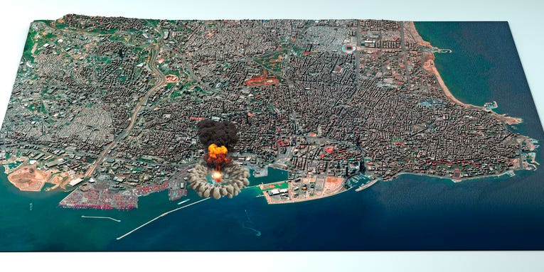 Why the Beirut blast created a mushroom cloud