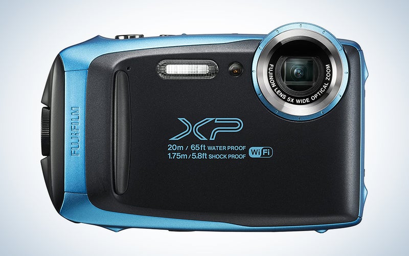 Fujifilm FinePix XP130 Waterproof Digital Camera w/16GB SD Card - Sky Blue