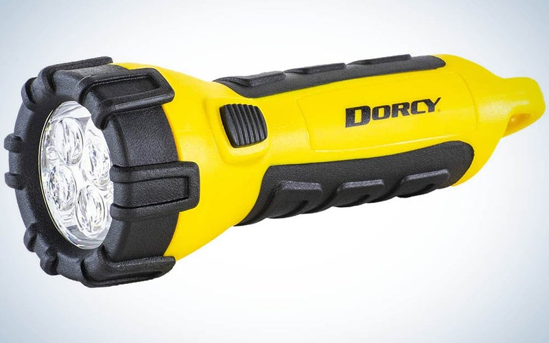 Dorcy 41-2510 Floating Waterproof LED Flashlight with Carabineer Clip, 55-Lumens