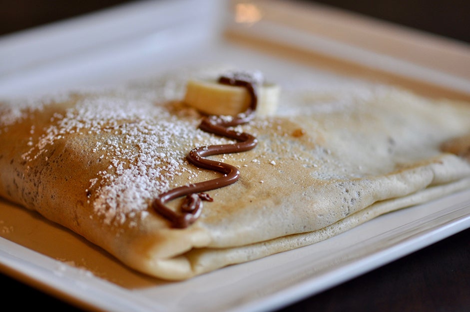 crepe on a plate