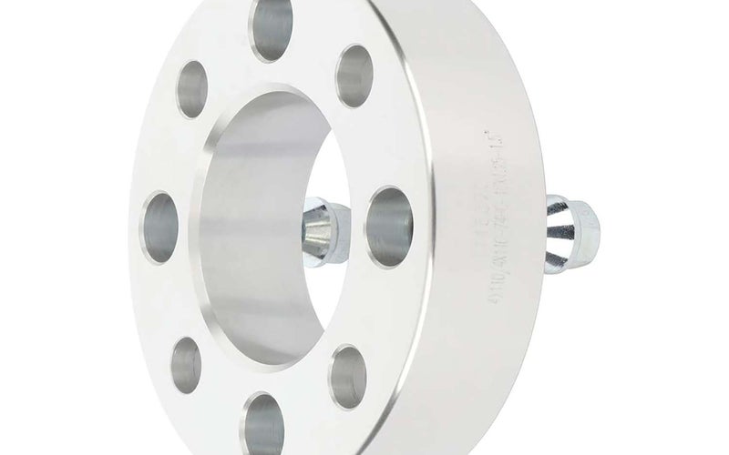 A wheel spacer for an ATV on a white background.
