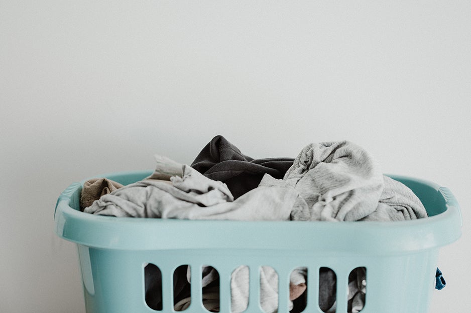laundry in a basket