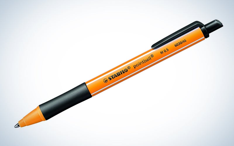 Stabilo ‘Pointball’ Retractable Ballpoint Pen Black Ink