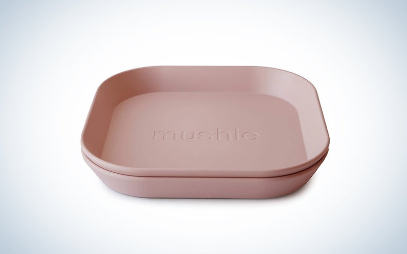 mushie Square Dinnerware Plates for Kids