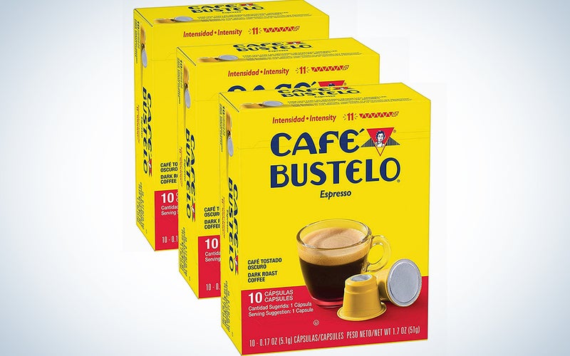 Nespresso Cafe Bustelo Coffee Espresso Capsules