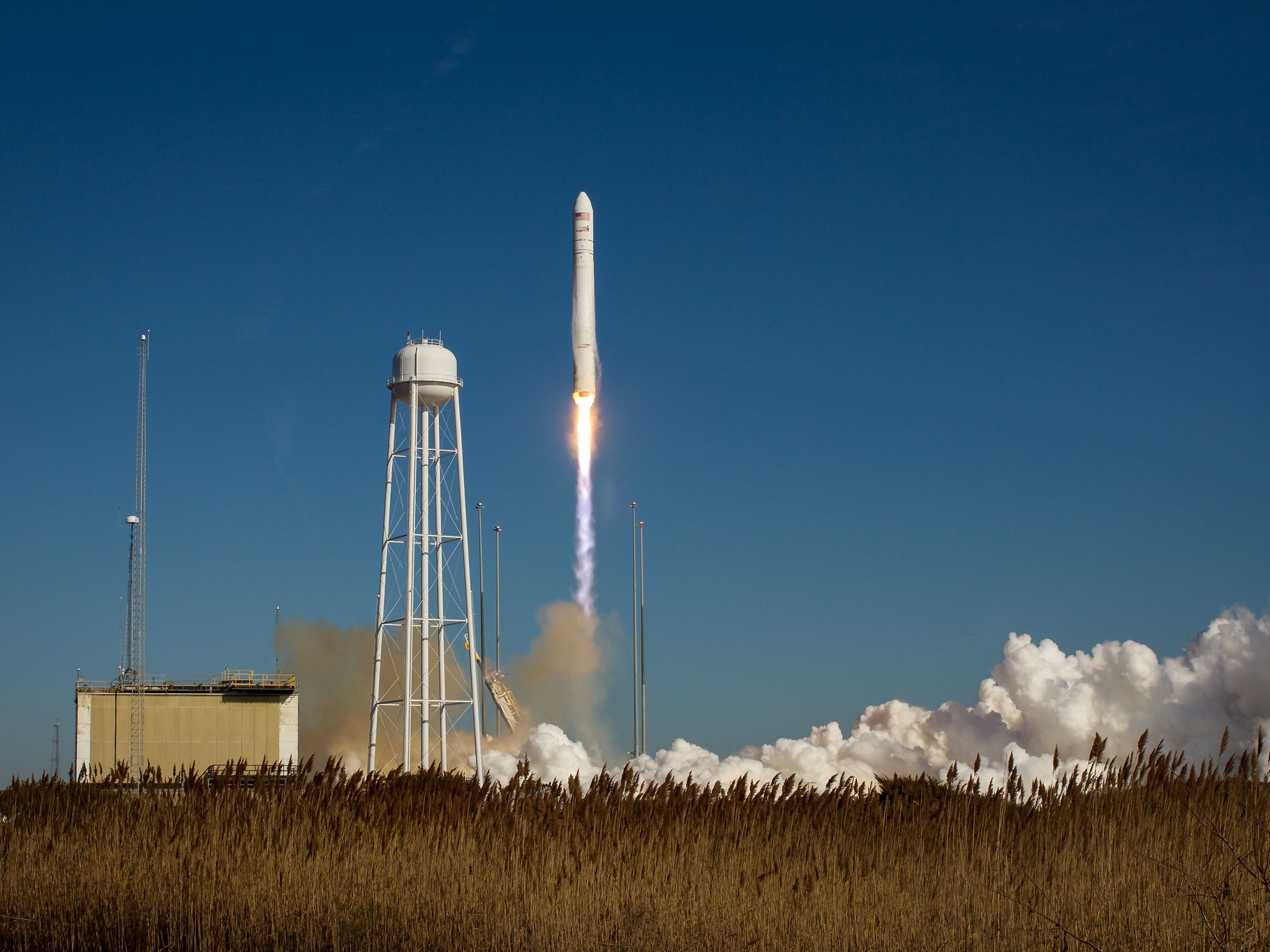 This rocket launched from Pad-0A at NASA's Wallops Flight Facility (Virginia) on Jan. 9, 2014, and also performed a resupply to the ISS—though it did not carry new toilet hardware.