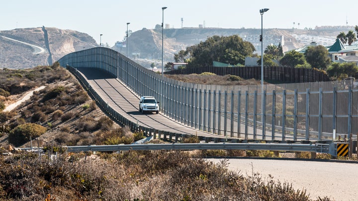 The US-Mexico border wall in Tijuana and San Diego