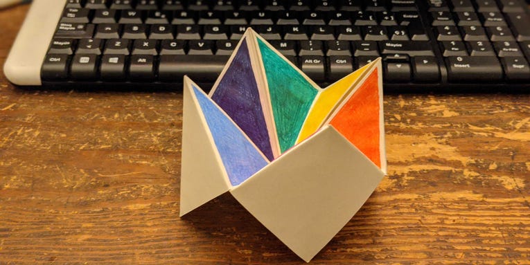 Five classic paper toys you can make when you’re bored (whether you’re in school or not)