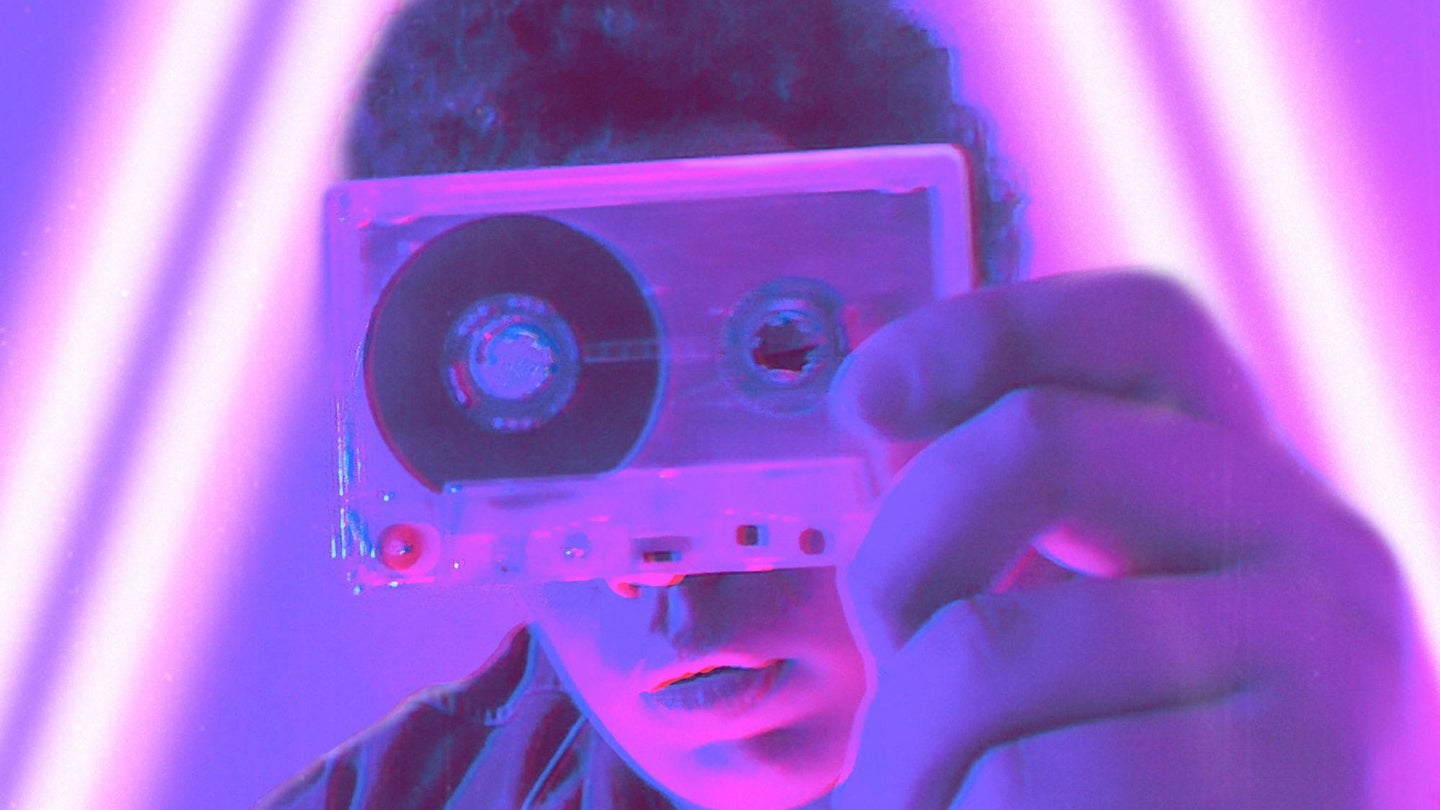 Person holding cassette