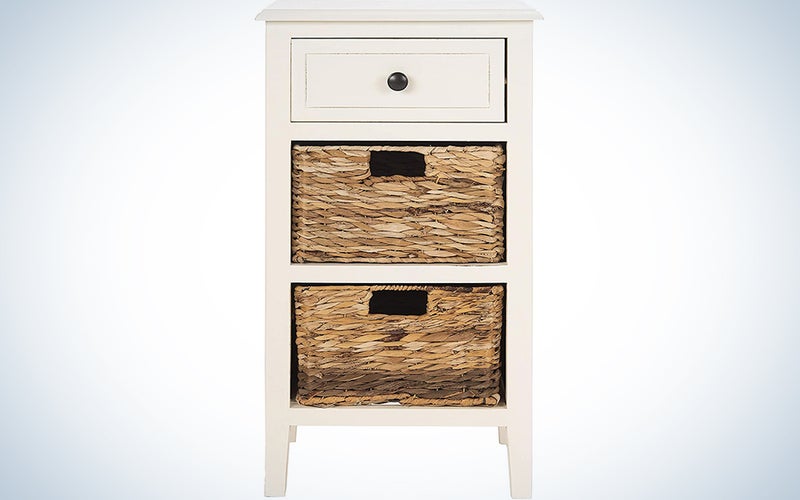 Safavieh American Homes Collection Everly Distressed White Side Table