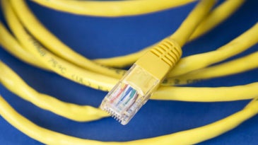 Yellow Ethernet code for mesh WiFi system setup