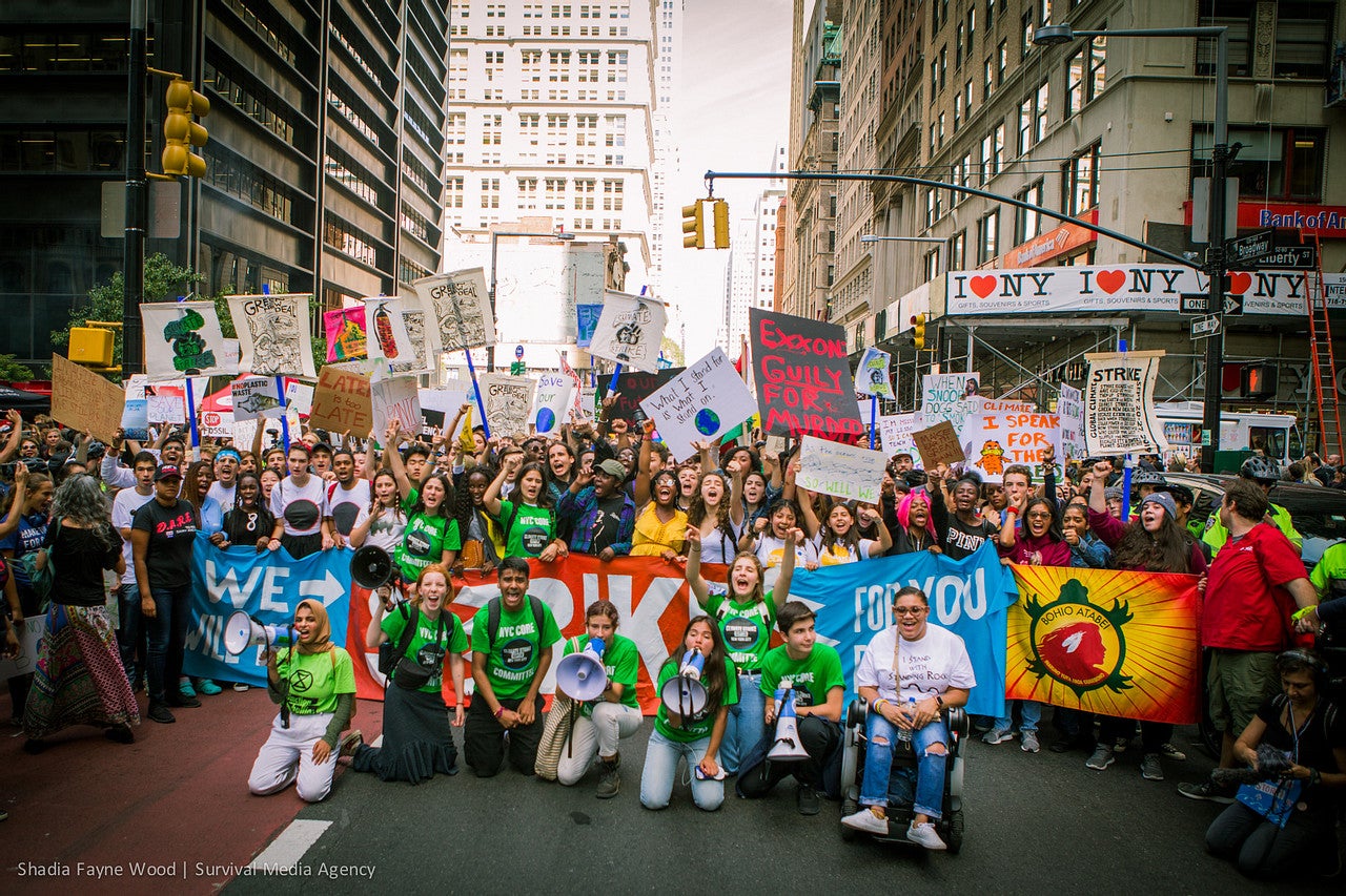 NYC climate protest