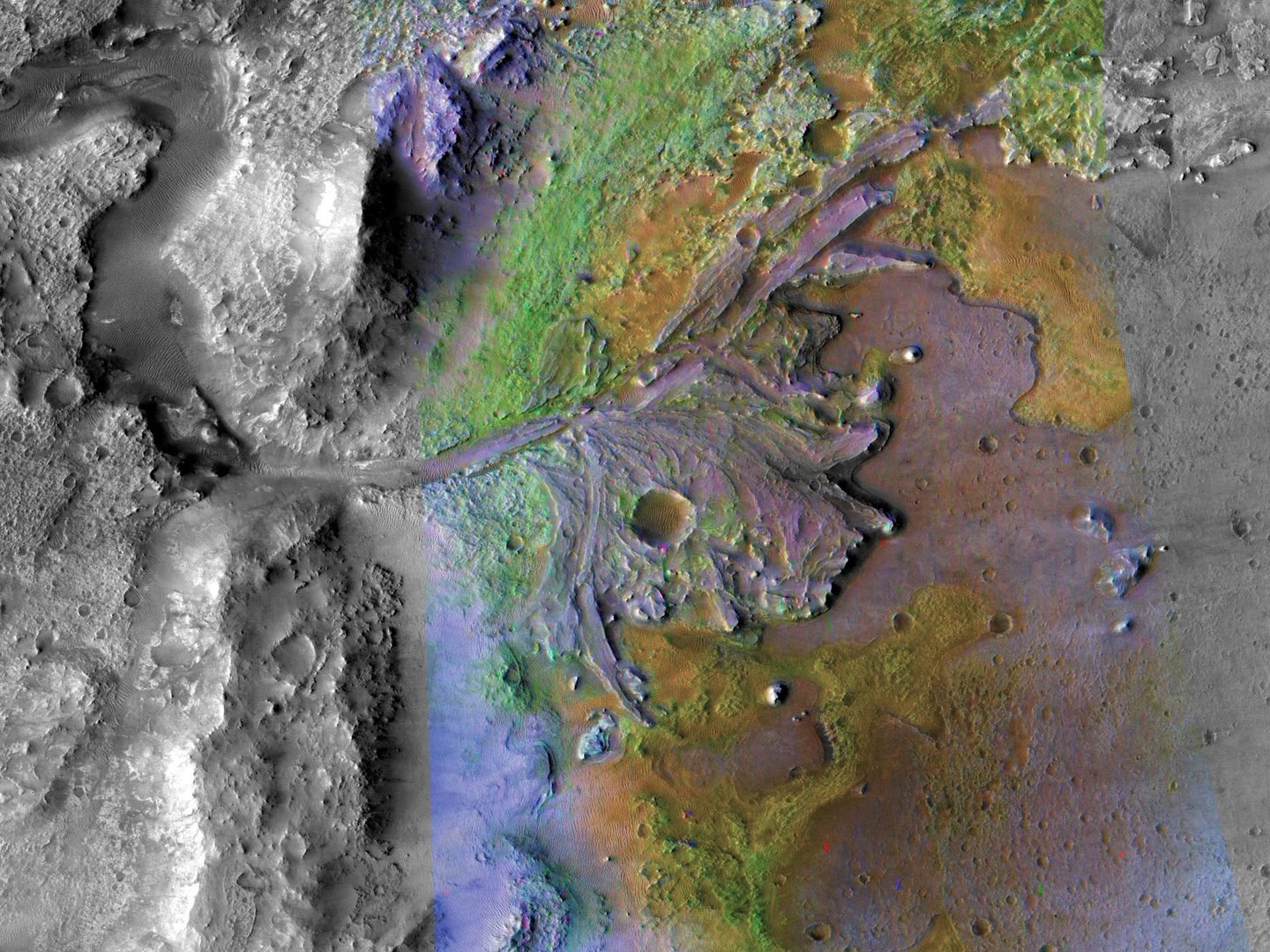 Jezero Crater, the destination of the Perseverance rover, is one of many sites on Mars where ancient water flowed, suggesting that the planet once had a thicker atmosphere.