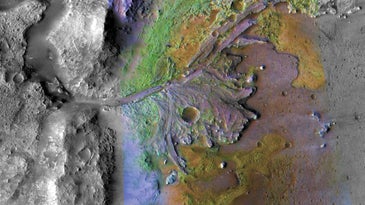 Jezero Crater, the destination of the Perseverance rover, is one of many sites on Mars where ancient water flowed, suggesting that the planet once had a thicker atmosphere.