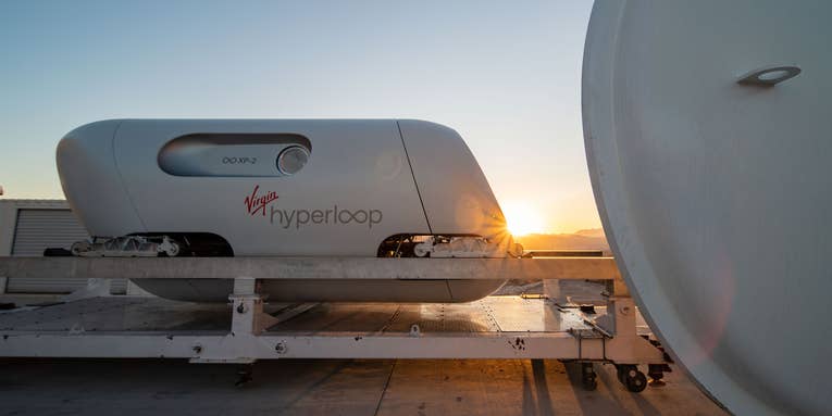 The first hyperloop passengers just took a short but important ride