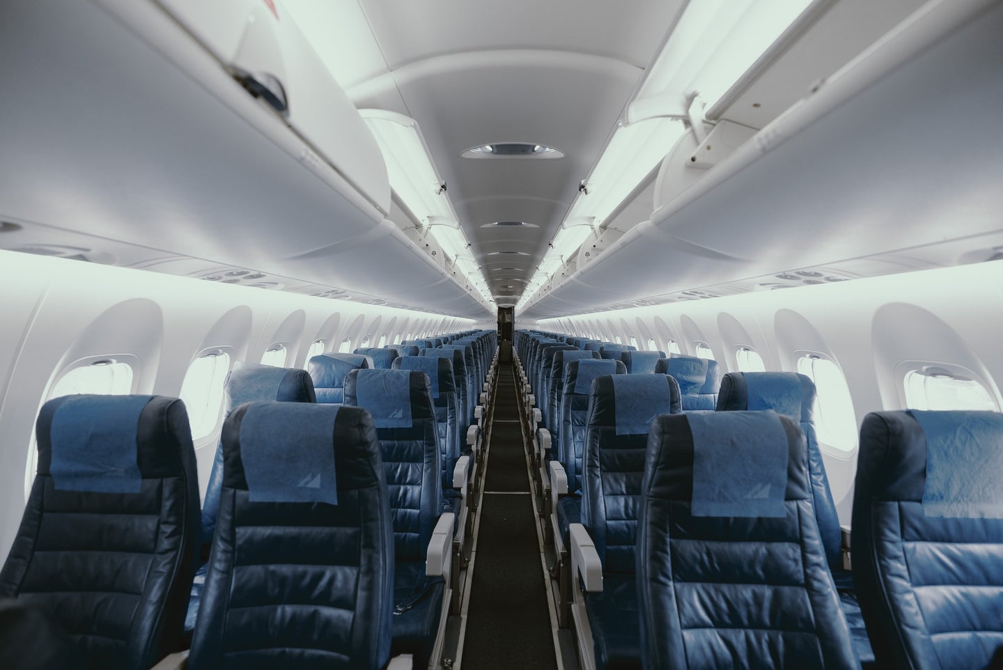an empty airplane
