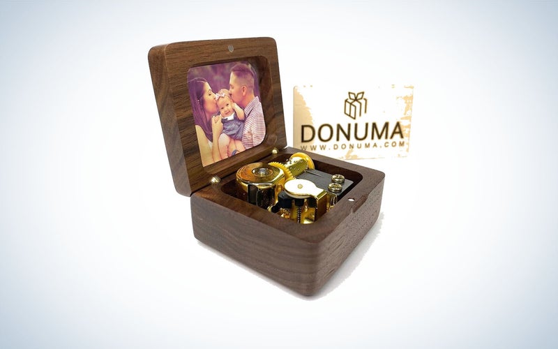 Product image of wooden photo music box
