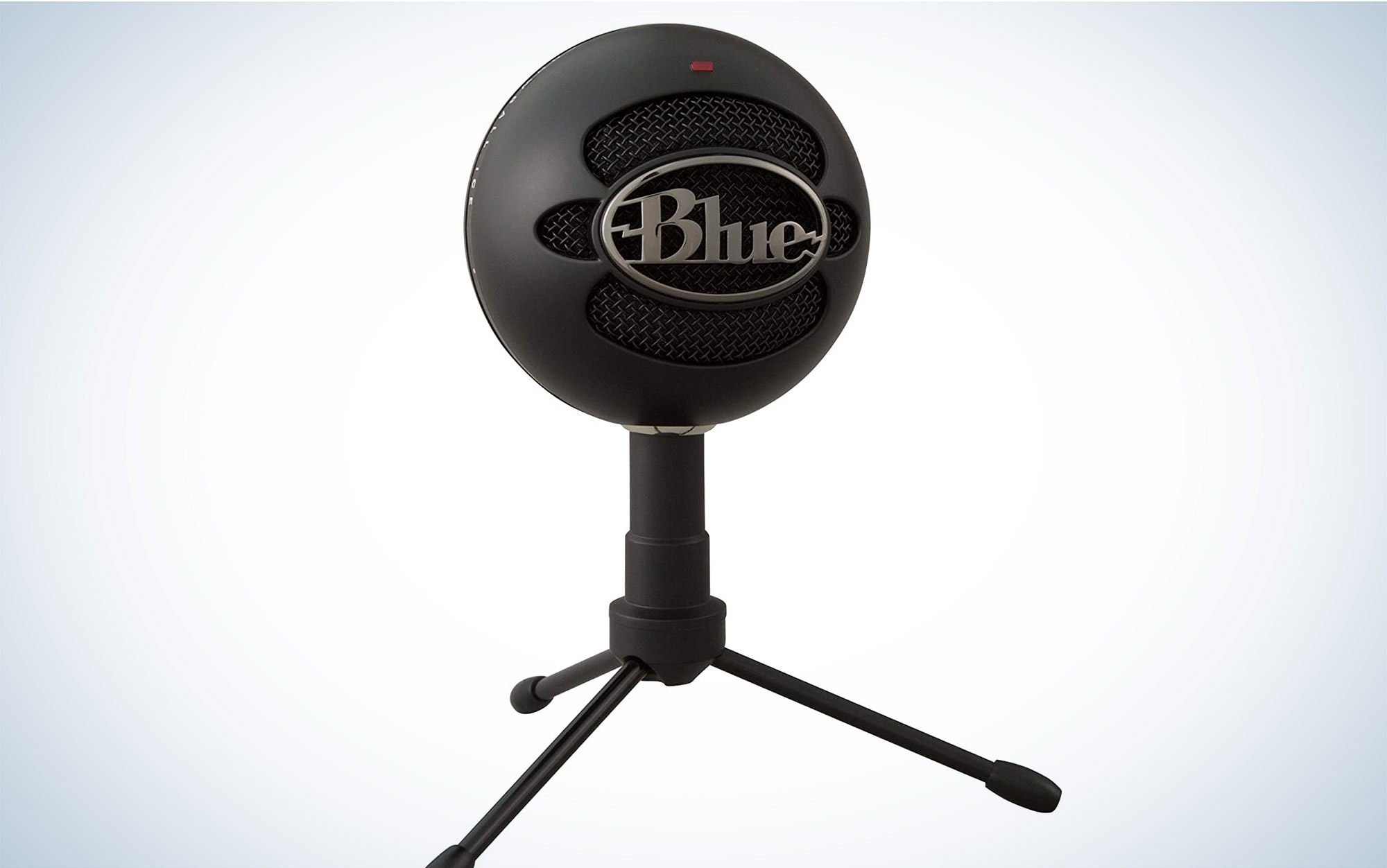 Blue snowball microphone.