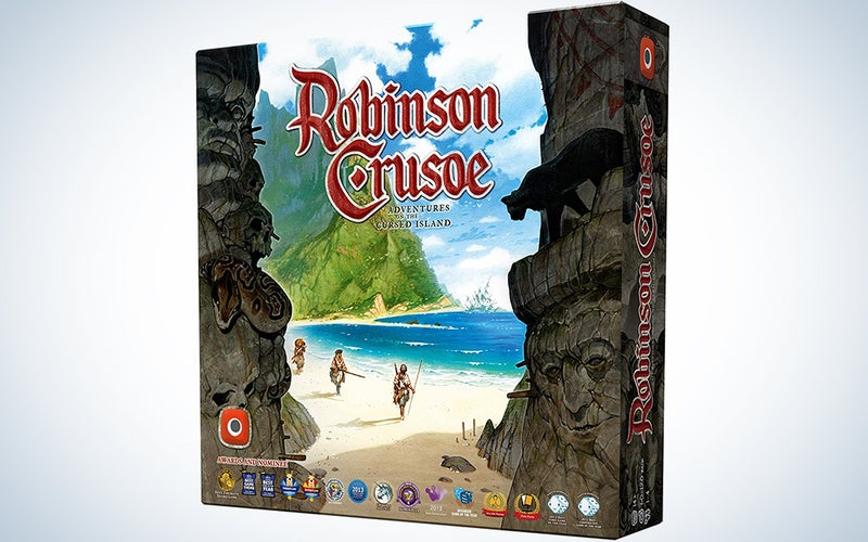 Portal Games Robinson Crusoe Adventures on the Cursed Island Board Game is the best 2 player board game or great for groups.