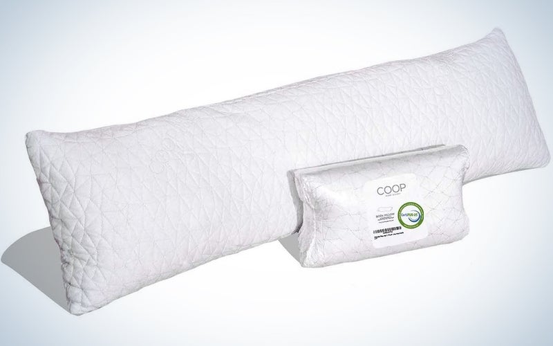 COOP HOME GOODS - Adjustable Body Pillow - Hypoallergenic Cross-Cut Memory Foam – Perfect for Pregnancy