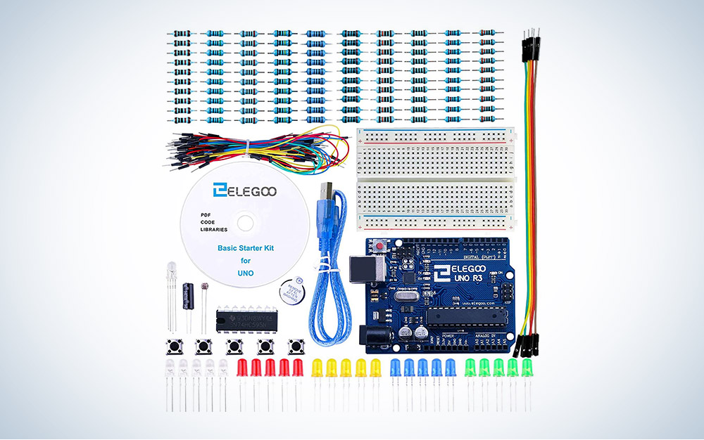 The Elegoo UNO Project Basic Starter Kit is our pick for the best value Arduino starter kit.