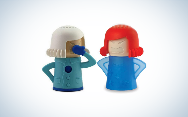 Microwave cleaning lady figures