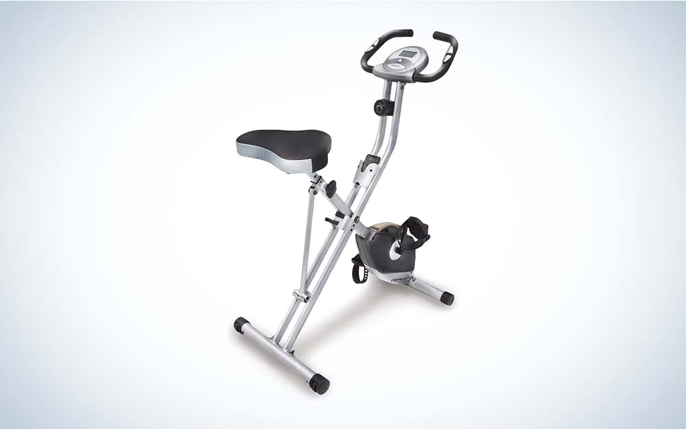 The Exerpeutic Folding Magnetic Upright Exercise Bike is the best bike value.