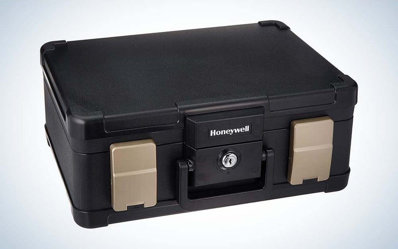 The Honeywell Waterproof Safe is one of the best home safes that's small.