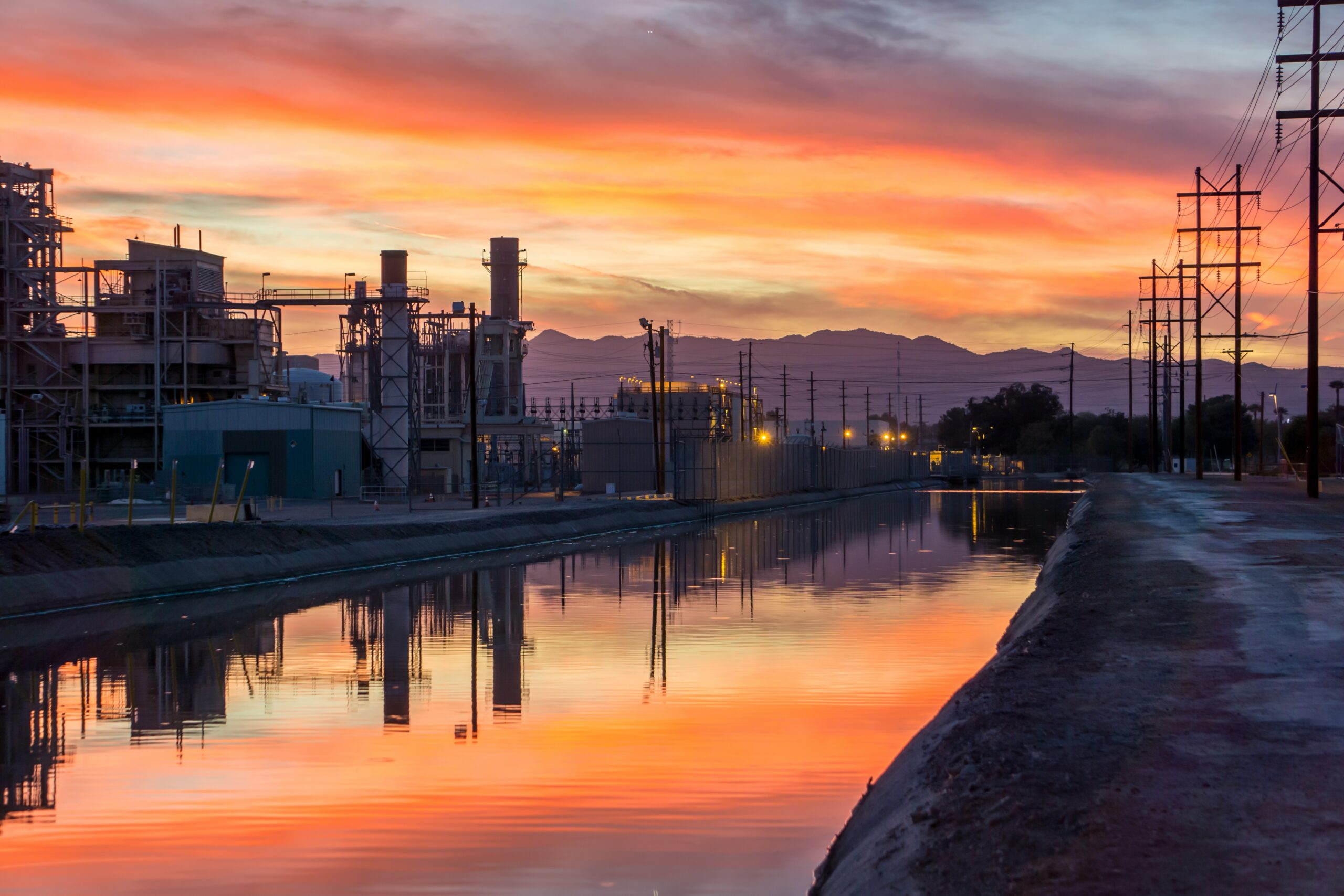 power plant on river in arizona