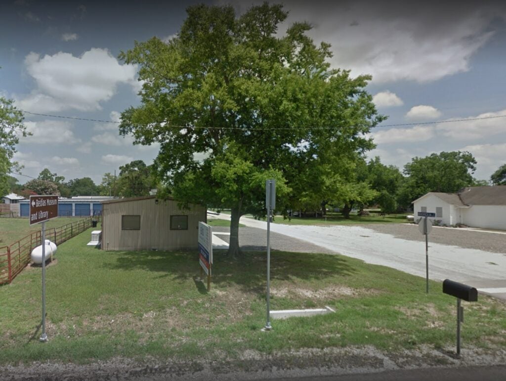 A Google Street View of the BIS Community Clinic in Bedias, Texas
