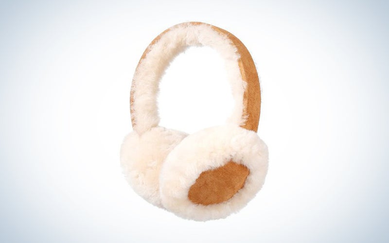 Winter Sheepskin Ear Muffs, Australian Wool Ear Warmer, Outdoor Classic Soft Earmuffs, One size