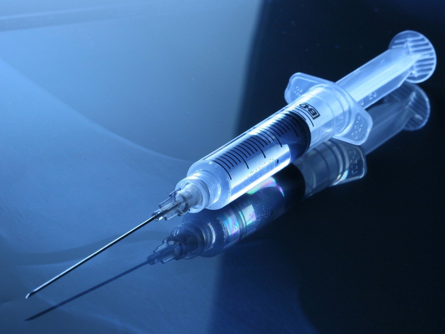 a medical syringe