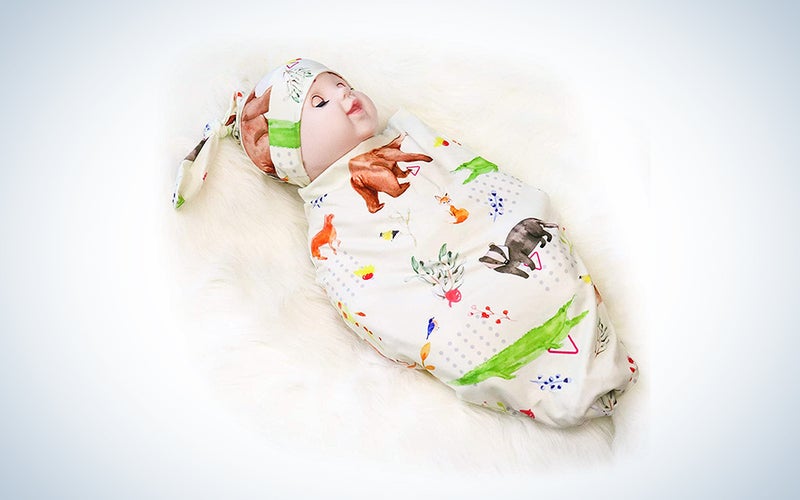 Swaddle Cocoon, Cocoon Sack, Newborn Swaddle Sack with Beanie, Baby Photography, Photo Props, Newborn Hospital Photos for 0-3 Months