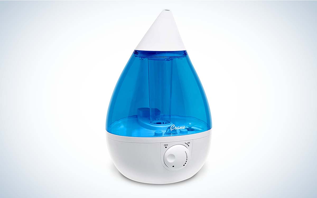 The Crane Drop Ultrasonic Cool Mist Humidifier is the best value humidifier.