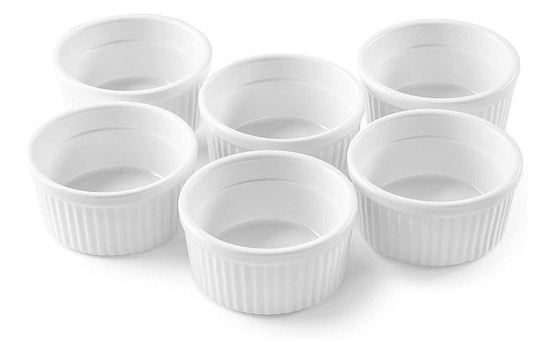 Bellemain Porcelain Ramekins, set of 6 (4 oz, White)