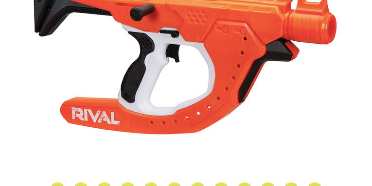 Nerf’s newest blaster shoots spinning balls for dramatic curves