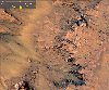 An animated overhead view of Mars' surface, showing dark lines appearing and disappearing.