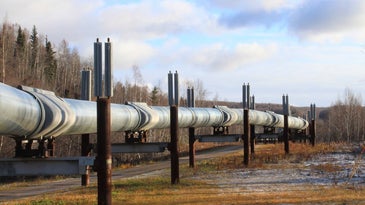 pipeline running aboveground
