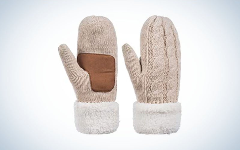 Alepo Winter Wool Mitten Gloves For Women