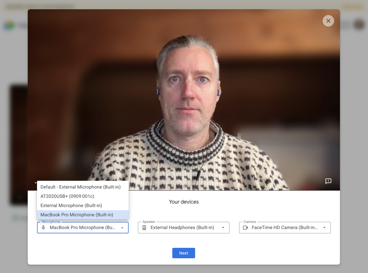 Preview of Google's Green Room video chat feature