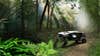Hyundai Tiger walking car concept in the woods.