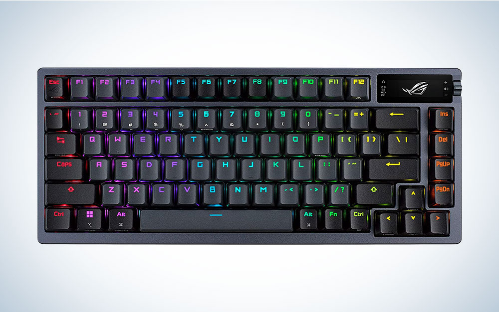 Black with RBG backlighting ASUS ROG Azoth mechanical keyboard for gaming