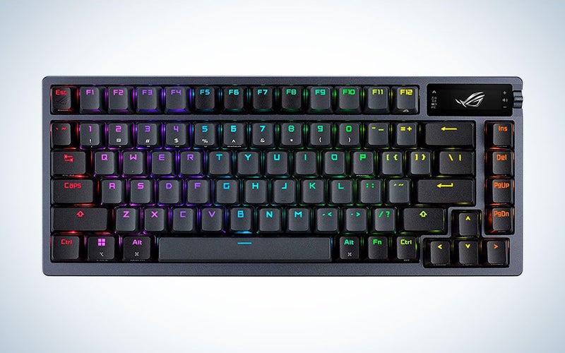 Black with RBG backlighting ASUS ROG Azoth mechanical keyboard for gaming