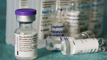 a vial of the Pfizer COVID-19 vaccine